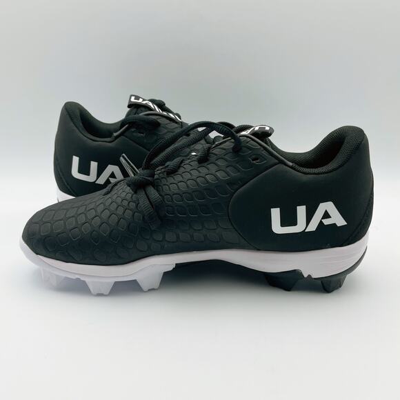 UNDER ARMOUR Womens Glyde 2.0 Rm Baseball Cleats US 10.5 EU 42.5 Black White NIB - Picture 7 of 11